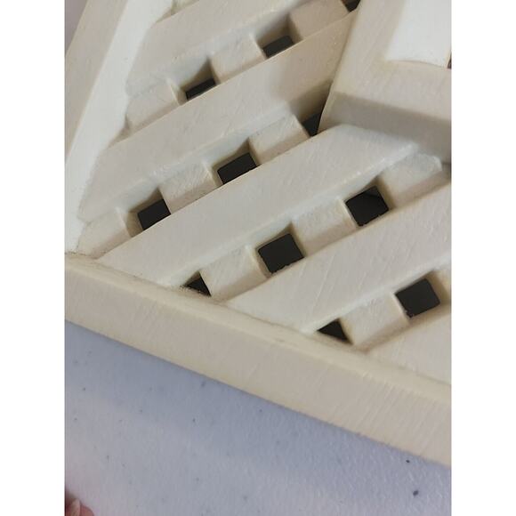 Vintage Set of 2 Homco Seashore Seagull Pictures White Lattice Framed 9"x8" - Picture 5 of 10